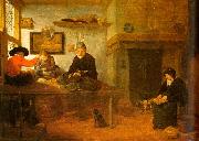 Quirijn van Brekelenkam Interior of a Tailor's Shop oil painting